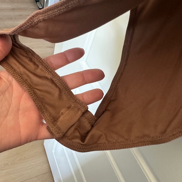 Princess Polly Chocolate / Bronze Cross Back Bodysuit - Picture 4 of 4